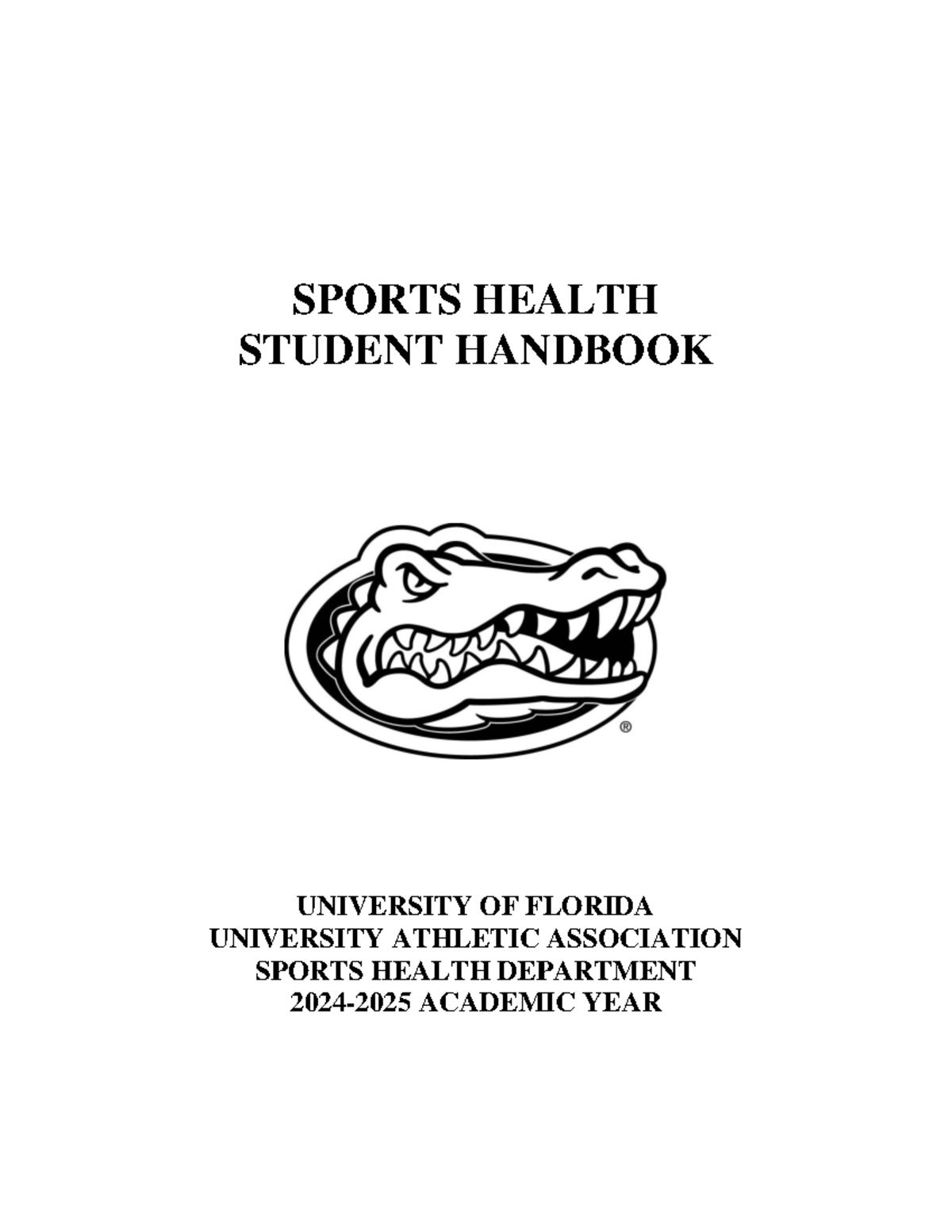 Sports Health Student Handbook 20242025 SPORTS HEALTH STUDENT