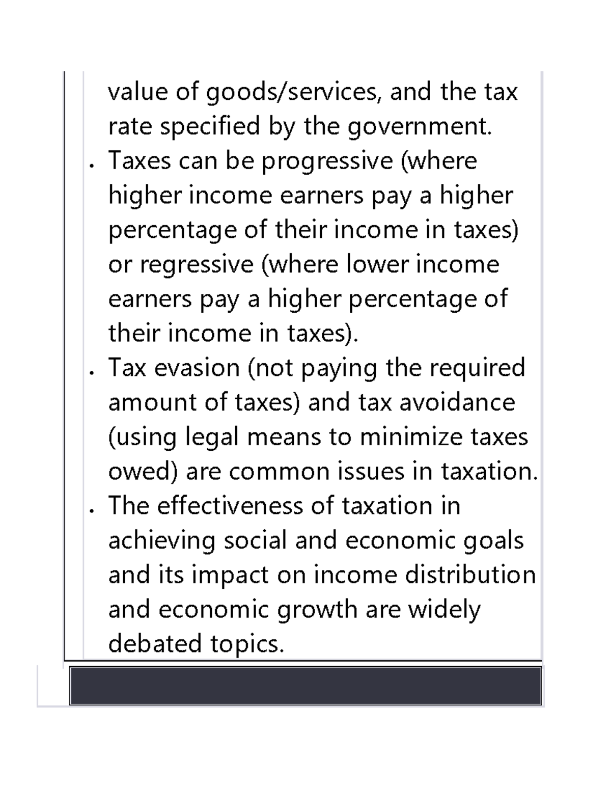 Taxation 58 value of goods/services, and the tax rate specified by