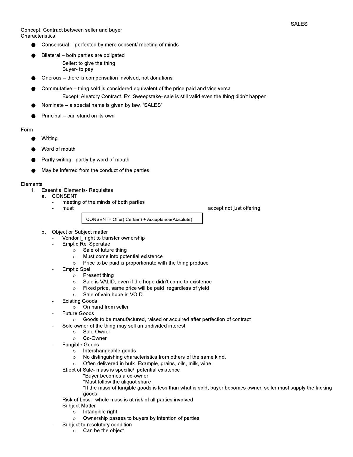 law-on-sales-lecture-notes-sales-concept-contract-between-seller