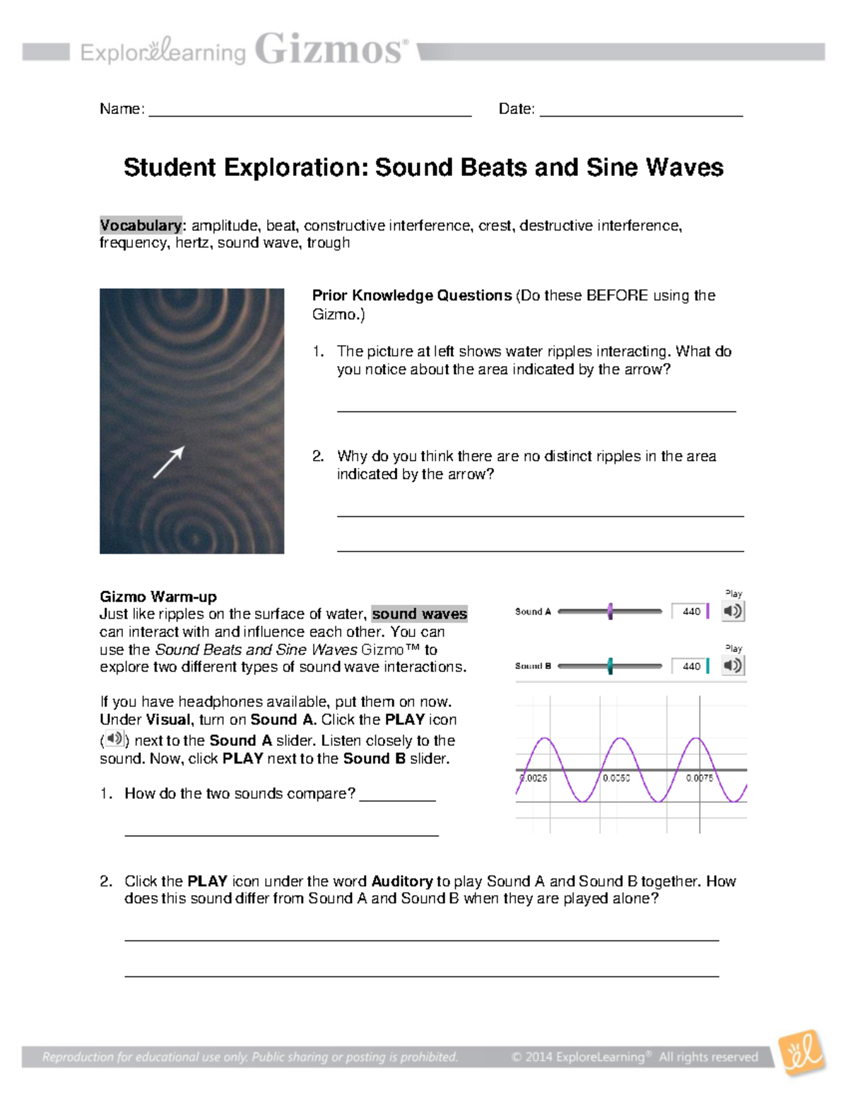 Sound Beats Sine Waves Se Name