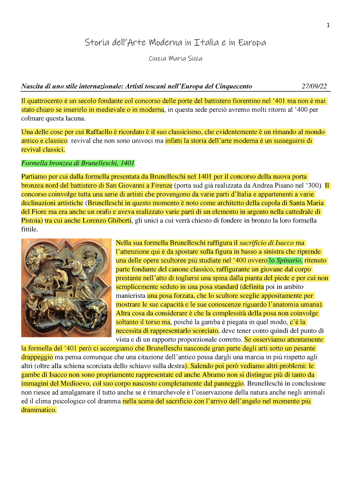 Appunti Storia Dell'arte Moderna Pdf - Storia Dell’Arte Moderna In ...