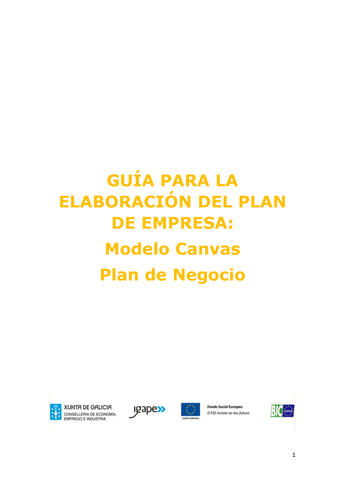 Modelo Canvas 7964dea49de1bae - GUÕA PARA LA ELABORACI”N DEL PLAN DE ...