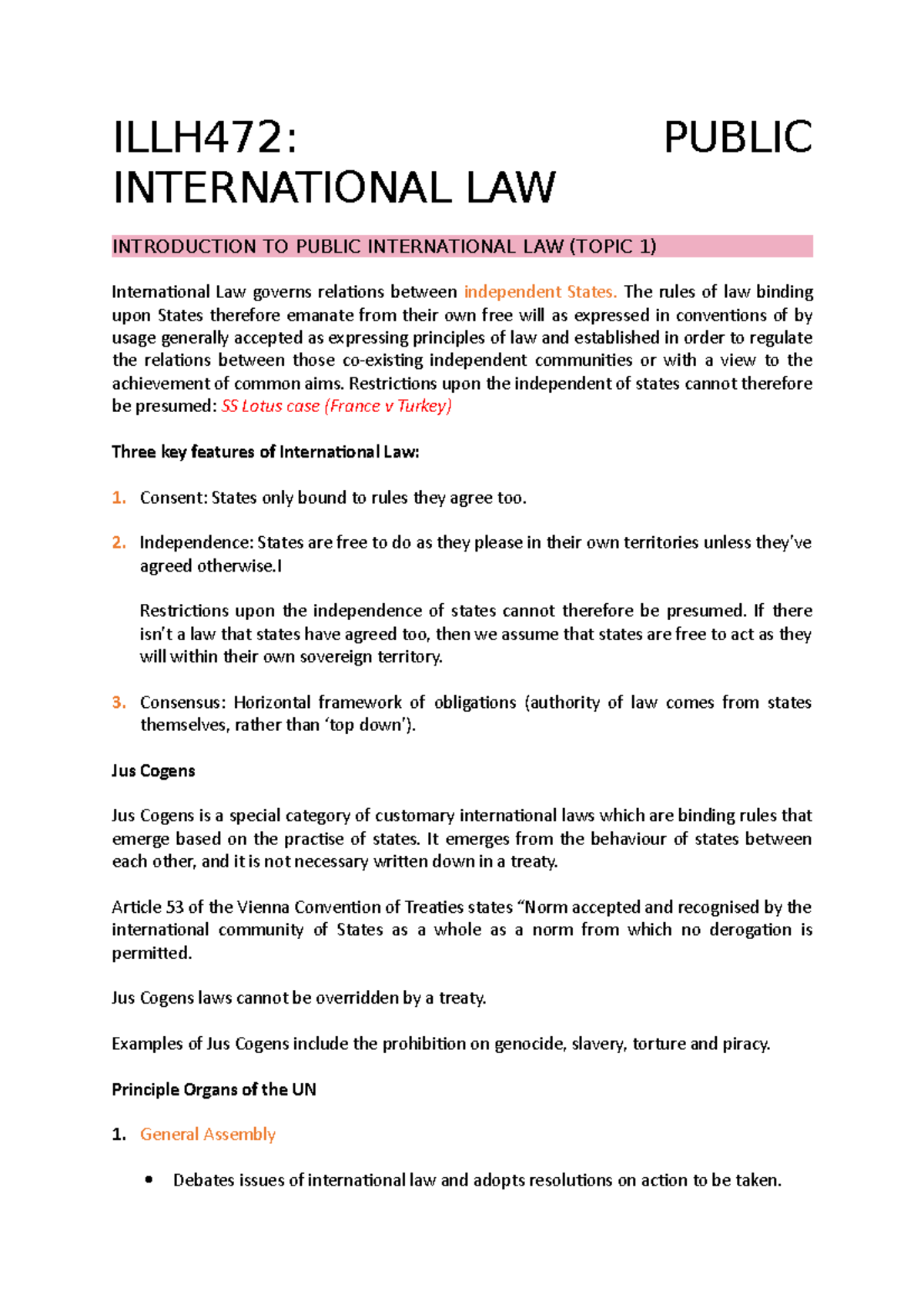 Public International Law Introduction – XSDQFA