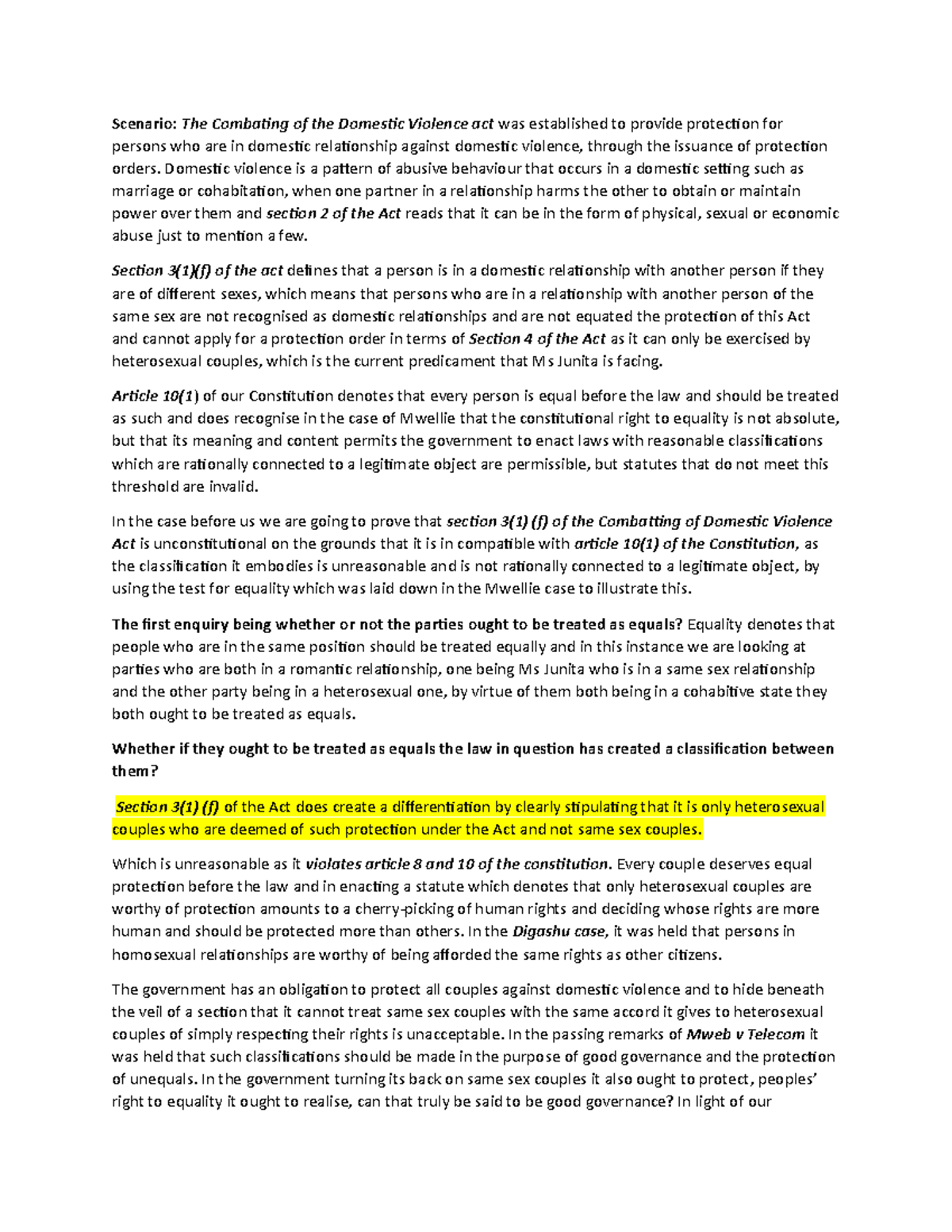Human Rights TWO Scenario AND General Comments ON Lgpti, Women AND ...