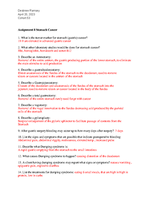 Assignment 9 Tuberculosis - Destinee Ramsey April 27, 2023 Cohort 53 ...