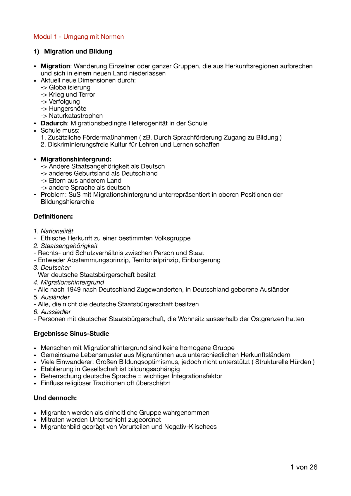 Da Z-Modellschule PDF - Modul 1 - Umgang Mit Normen Migration Und ...