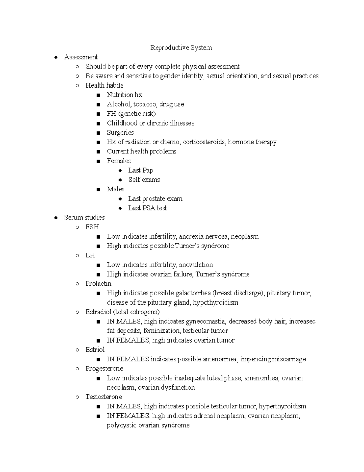 Reproductive System - Medical-Surgical Nursing - Reproductive System ...