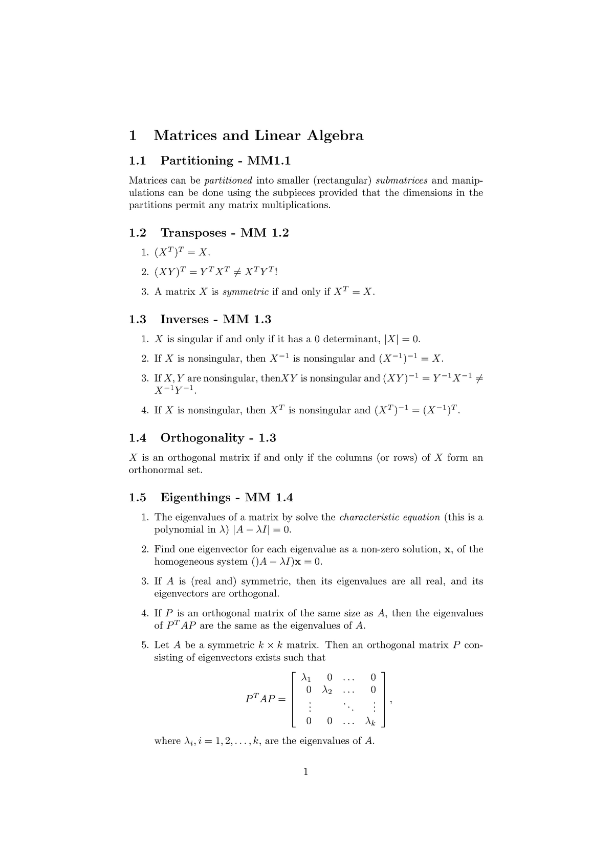 Matrices Summary Lms Mast Studocu