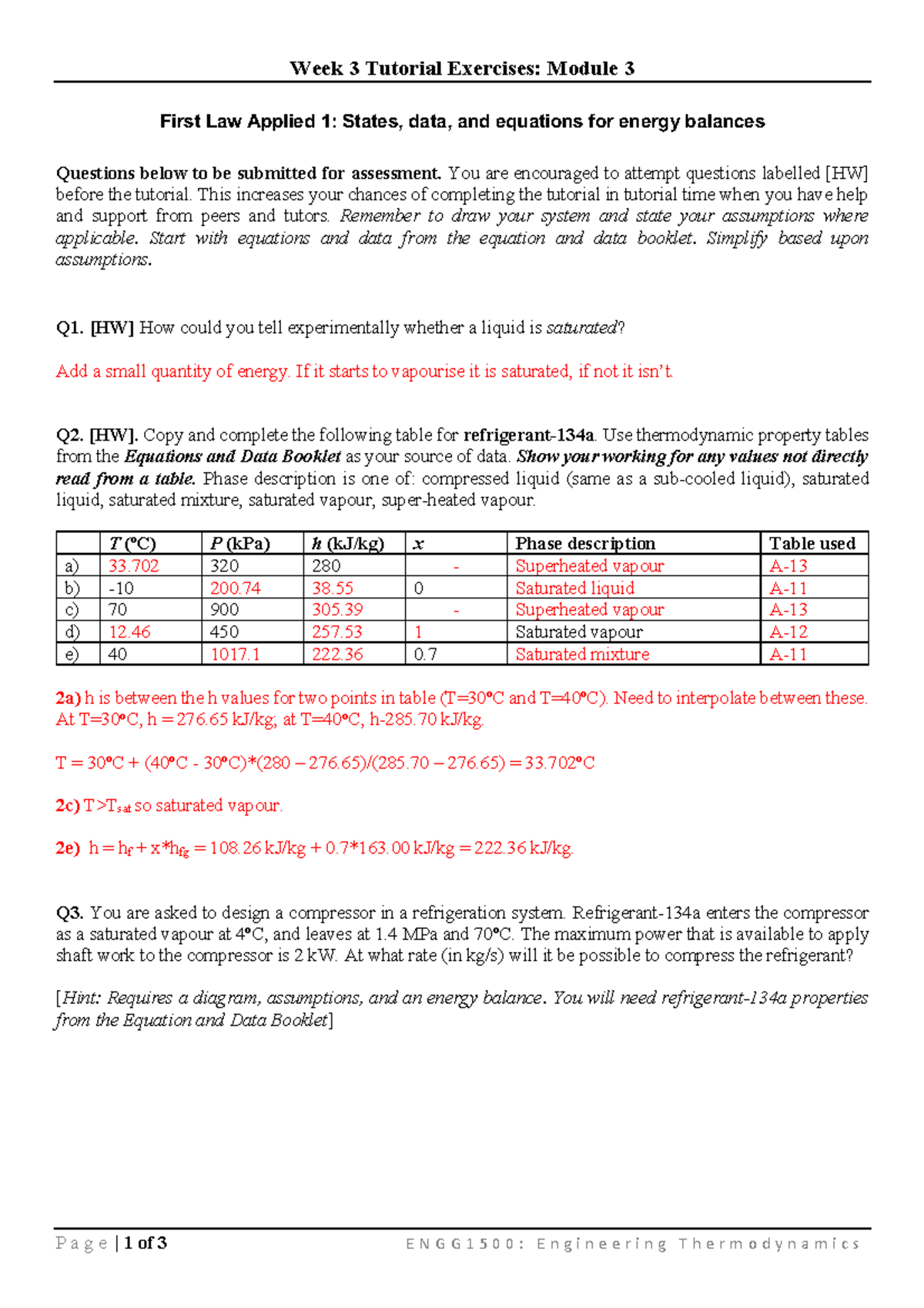 Module 3 Tutorial S2 2022 All Solutions - Week 3 Tutorial Exercises ...