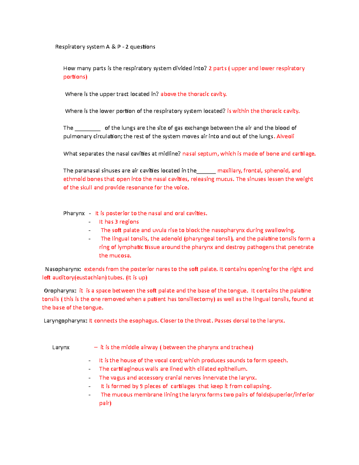 1409 RESPIRATORY SYSTEM Understanding MedicalSurgical Nursing