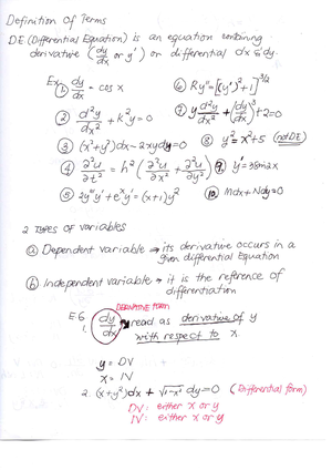 Verifying The Differential Equation Problem 2 - VERIFYING THE ...