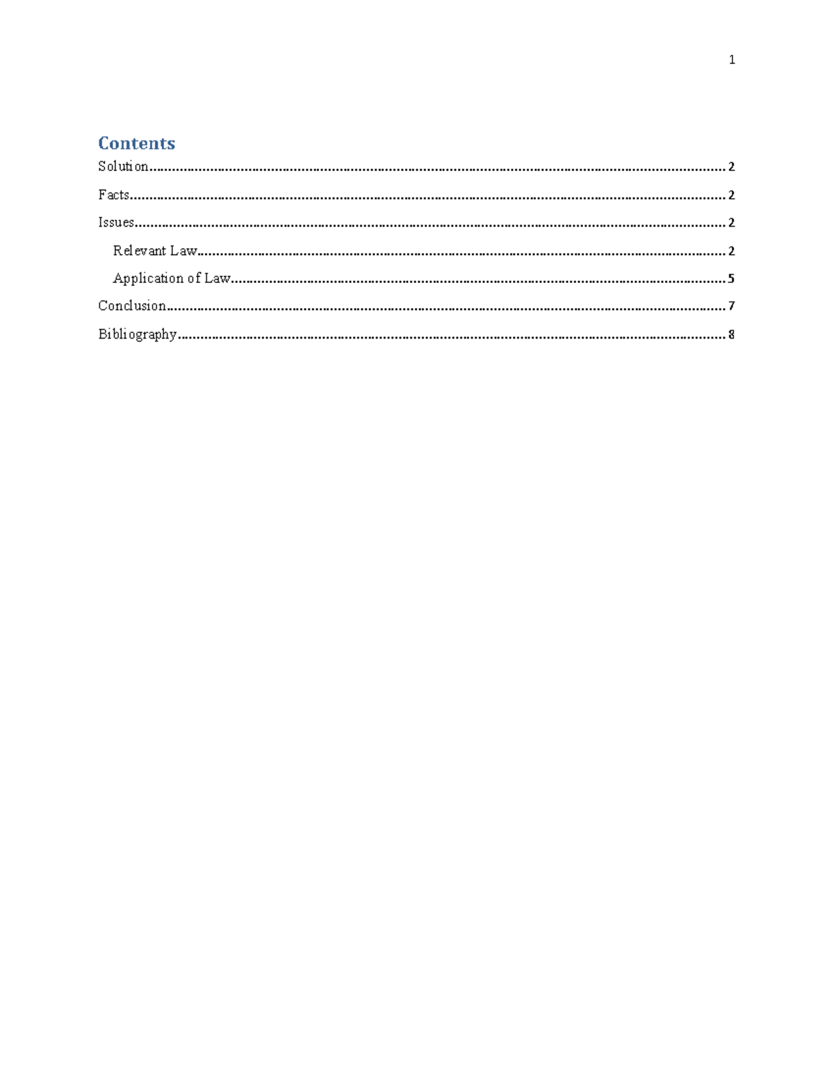 Corporate Law Assignment Case Study - Contents - Studocu