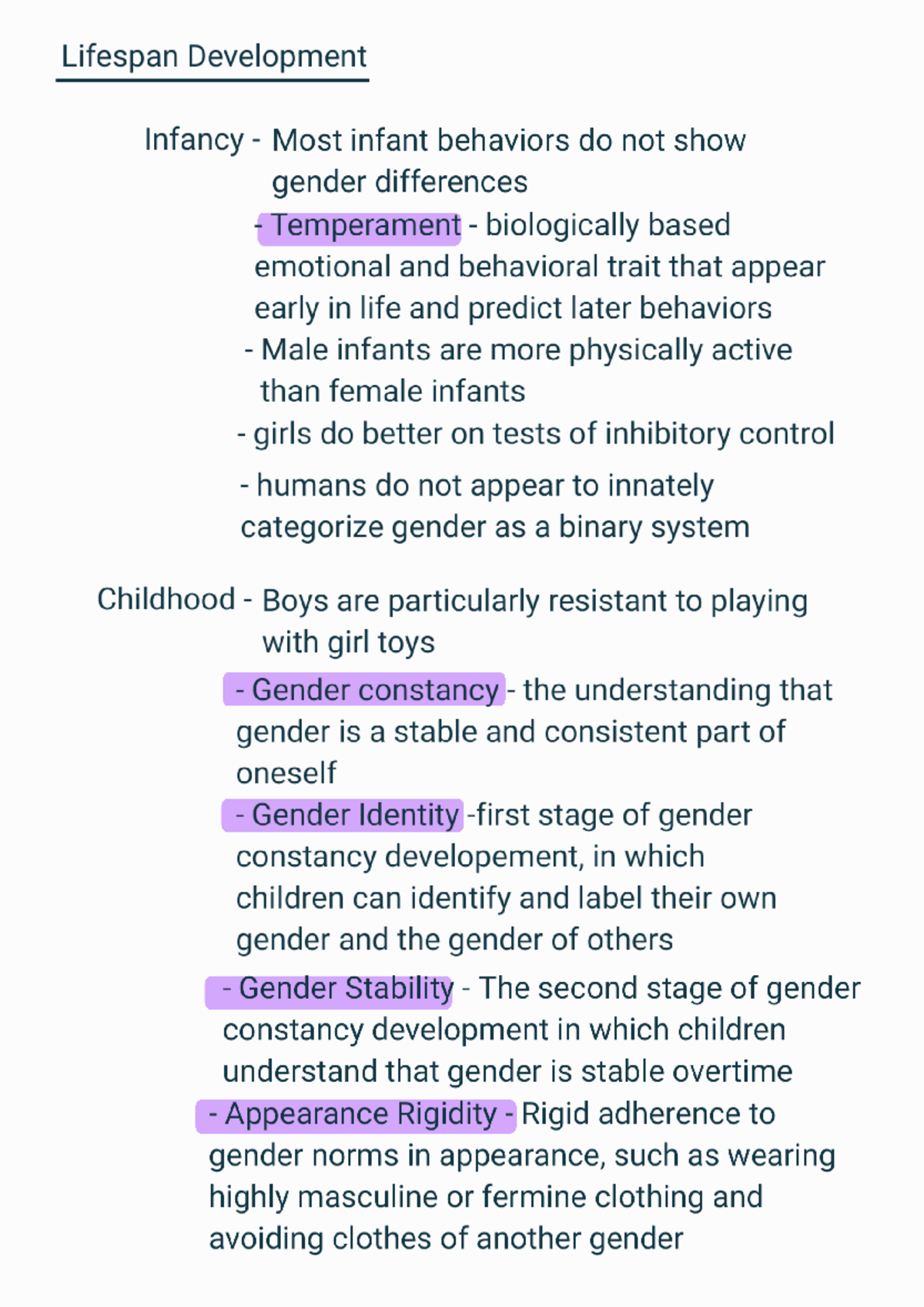 The Psychology of Women and Gender - Chapter 7 - Lifespan Development ...