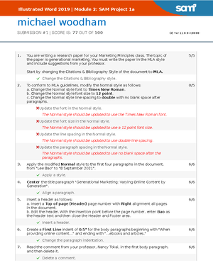 IL WD19 4a Report 1 - michael woodham SUBMISSION #1 | SCORE IS: 65 OUT ...