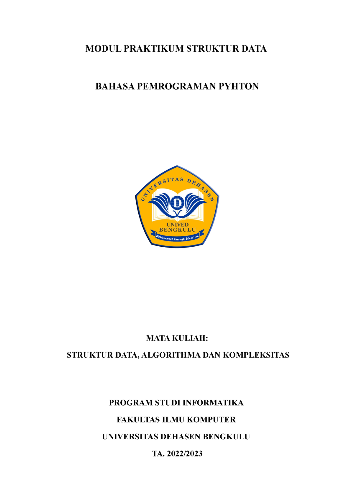 Modul Praktikum Struktur Data - MODUL PRAKTIKUM STRUKTUR DATA BAHASA ...