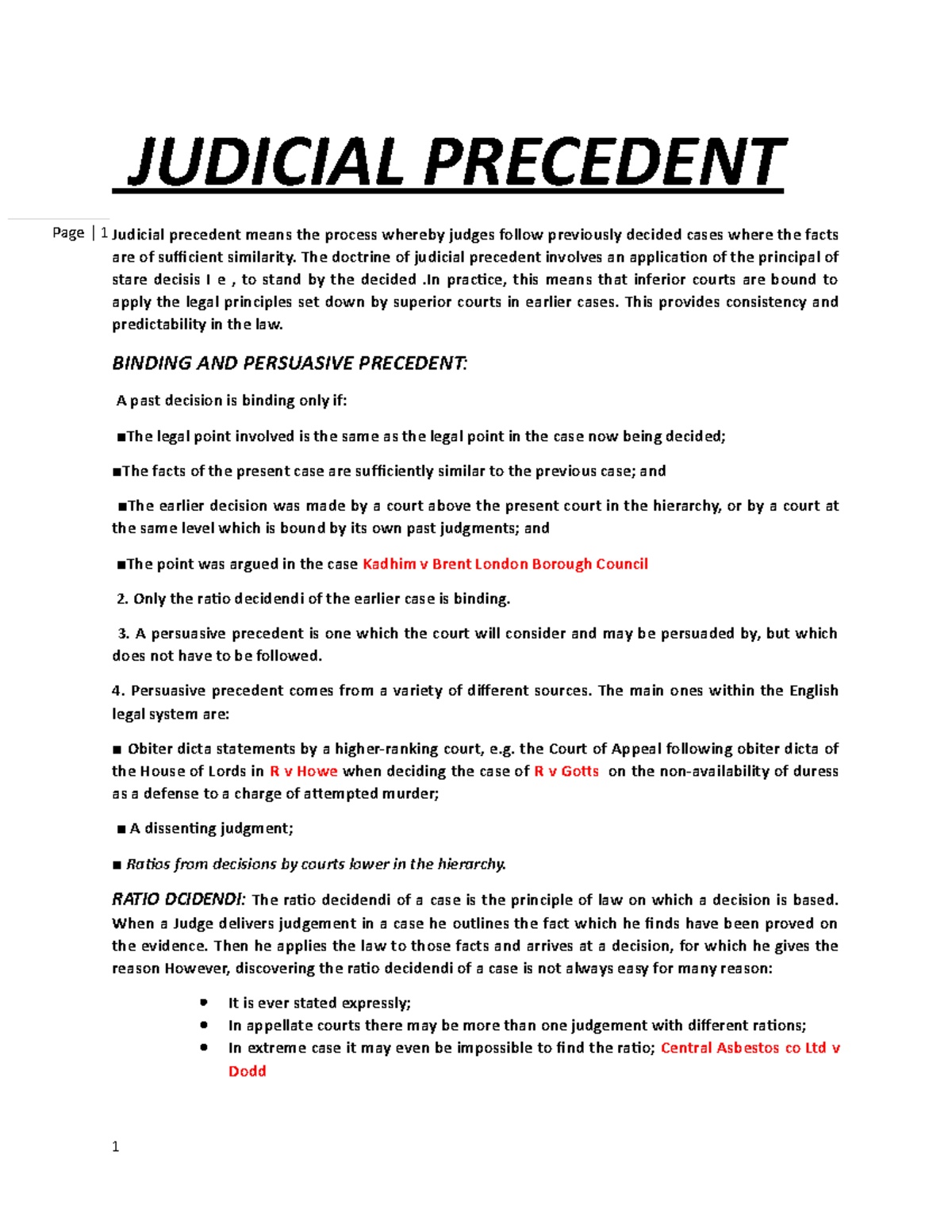 case study on judicial