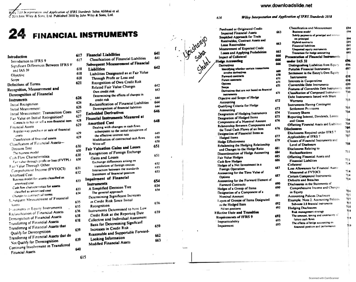 Financial Instrument - Financial Management - JU - Studocu
