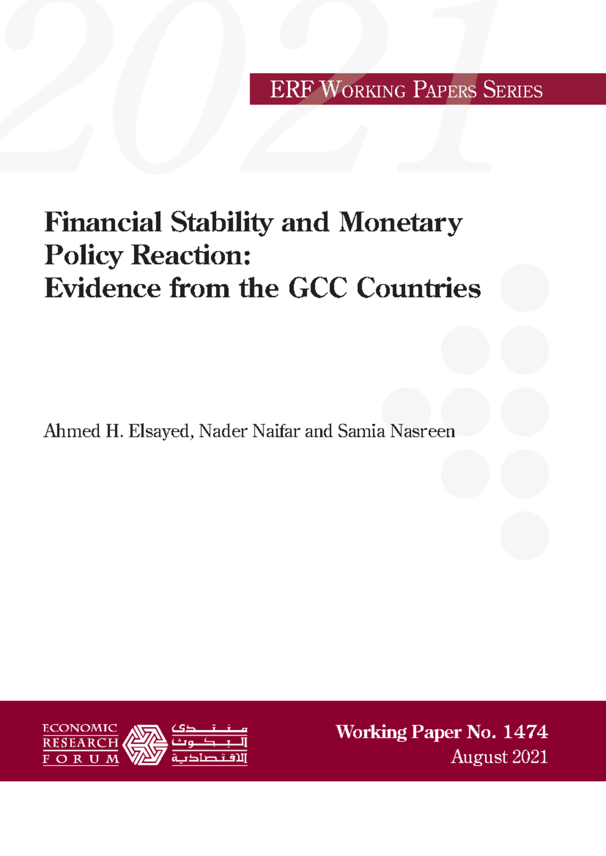 4) Financial Stability and Monetary Policy Reaction Evidence from the ...