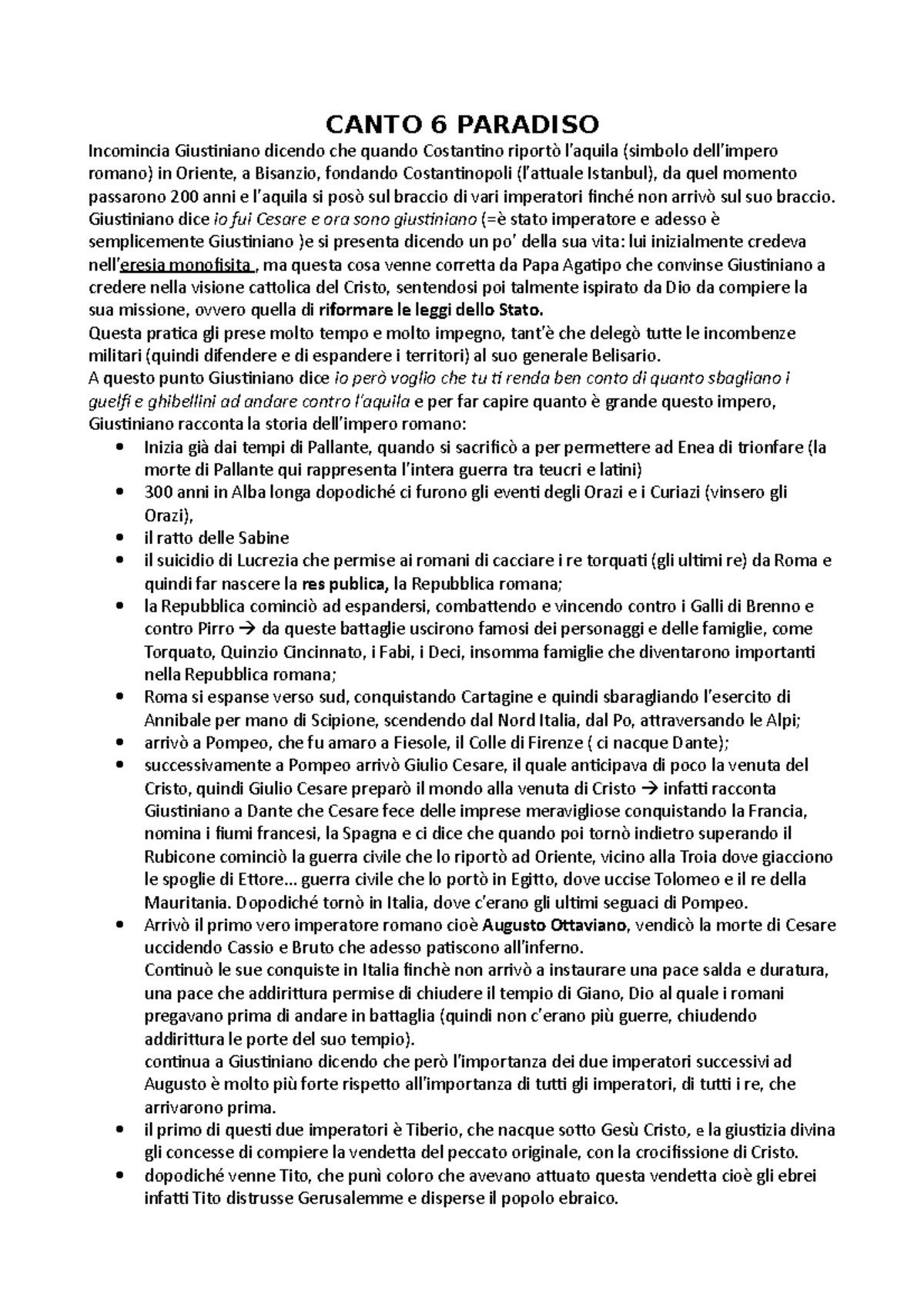 Canto 6 paradiso La Divina Commedia CANTO 6 PARADISO Giustiniano dicendo che Canto 6 paradiso La Divina Commedia CANTO 6 PARADISO Giustiniano dicendo che