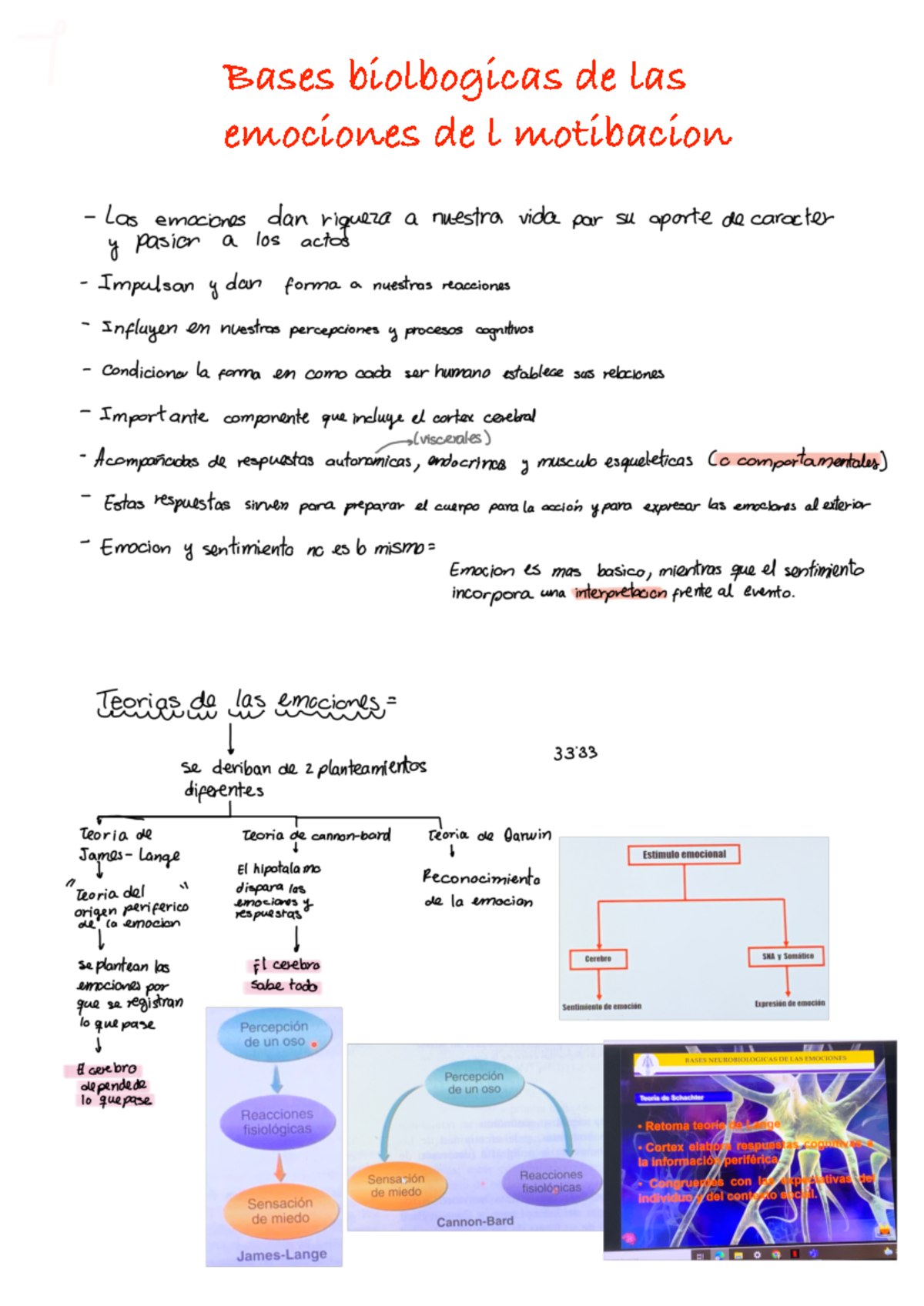 Bases biológicas de las emociones y la motivación - Sistemas ...