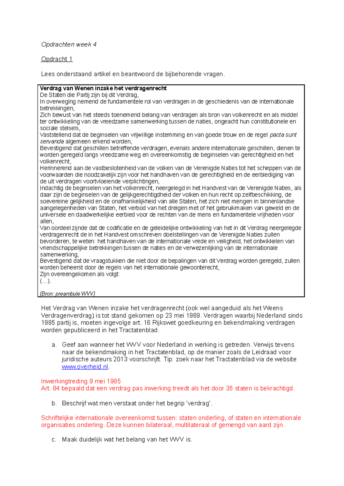 Opdrachten Week 4.docx - Opdrachten Week 4 Opdracht 1 Lees Onderstaand ...