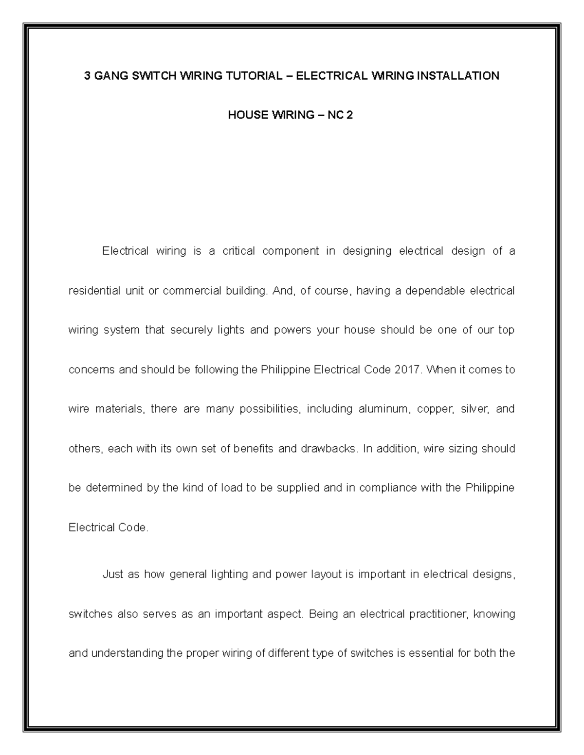 3 GANG Switch Wiring Tutorial 3 GANG SWITCH WIRING TUTORIAL