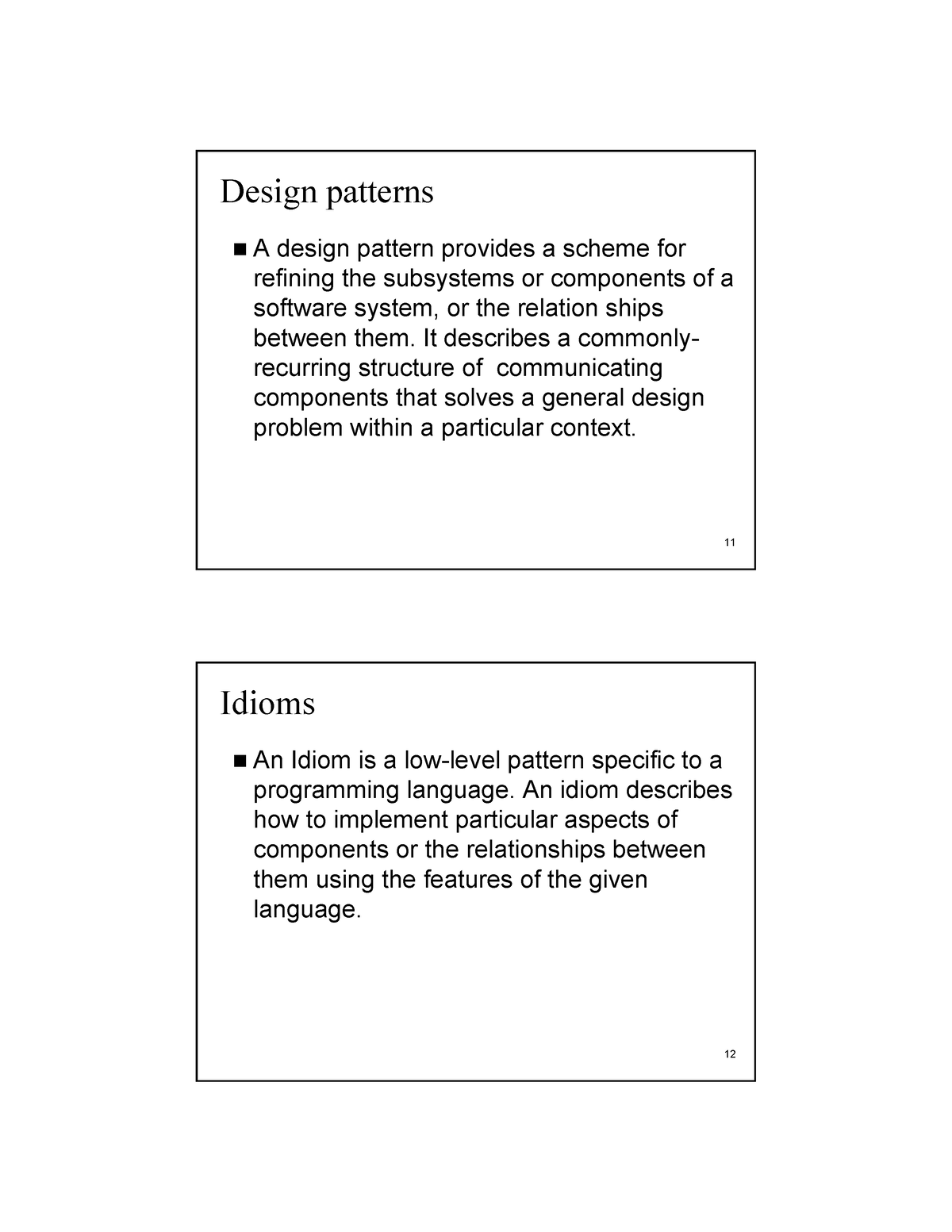 case study on software architecture and design pattern