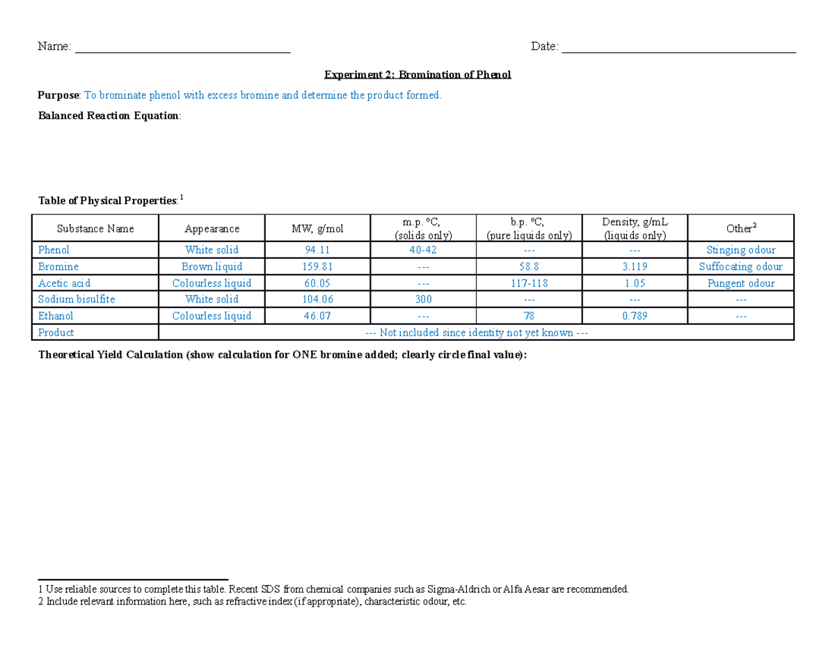 Expt2-Notebook Template - Name: __________________________________ Date ...