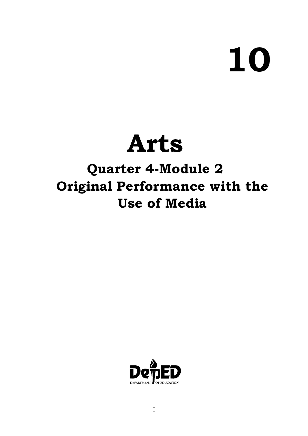 2 Q4 ARTS Mapeh - Module 2 Quarter 4 Arts - I 10 Arts Quarter 4-Module ...