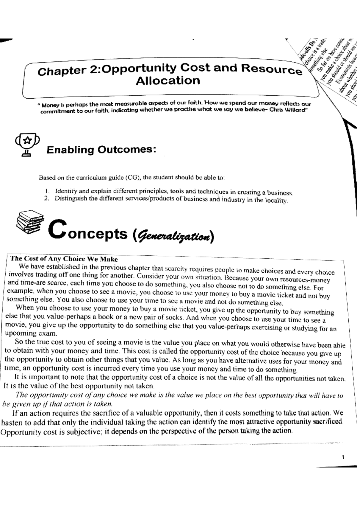 opportunity-cost-and-resources-allocation-bs-accountancy-studocu