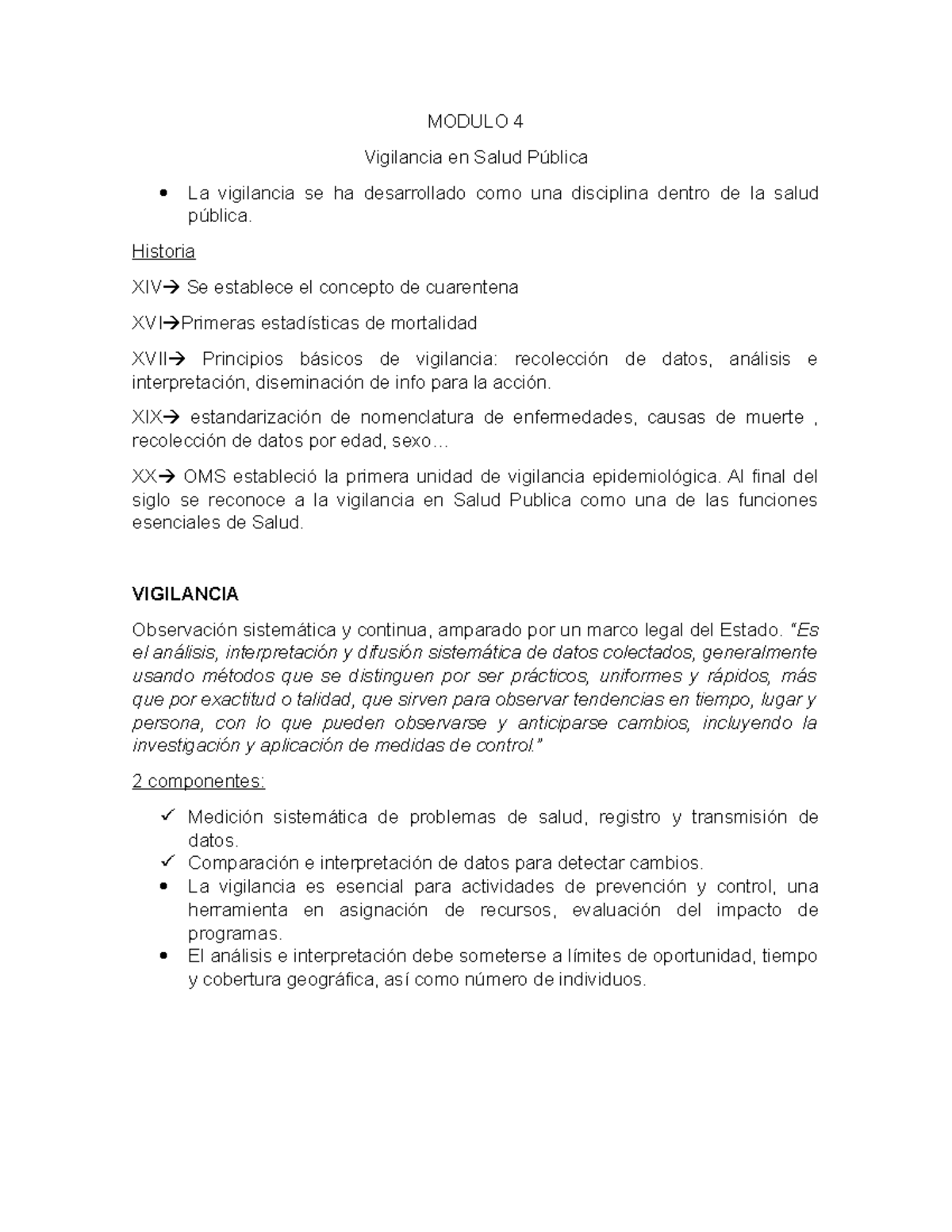 Mopece 4 - MODULO 4 Vigilancia En Salud La Vigilancia Se Ha ...