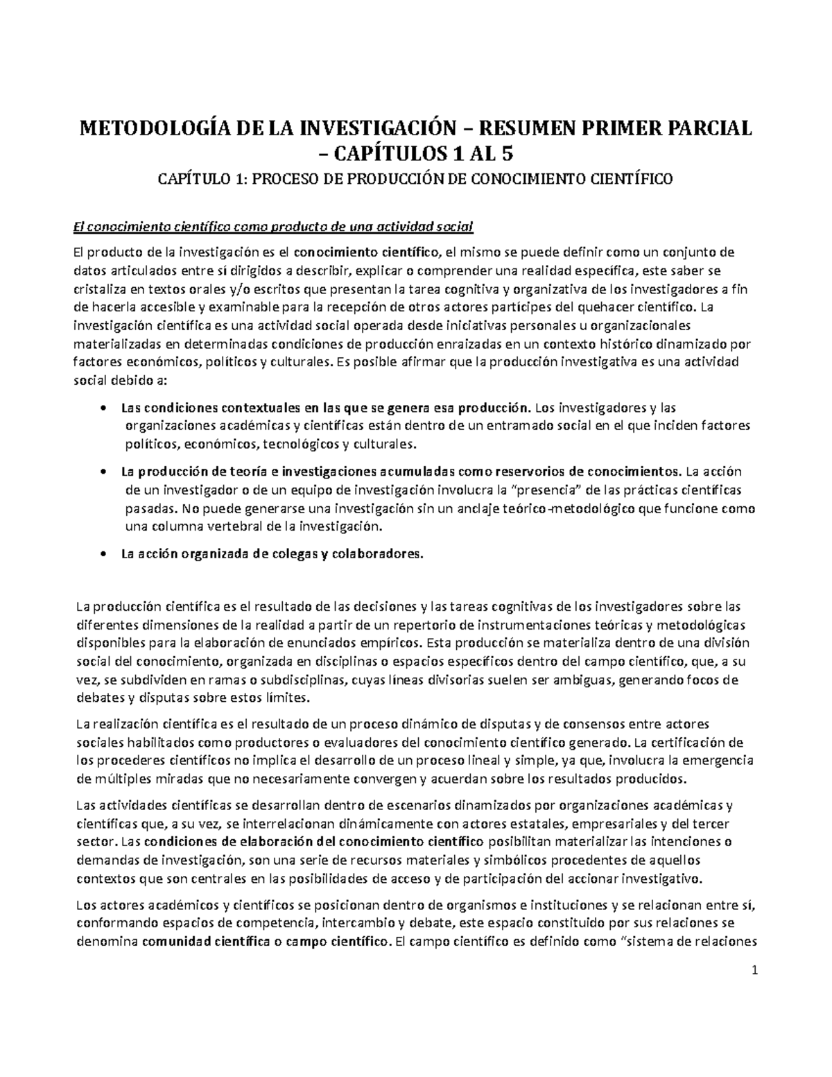 Metodología Resumen Cap 1 Al 5 - METODOLOGÍA DE LA INVESTIGACIÓN ...