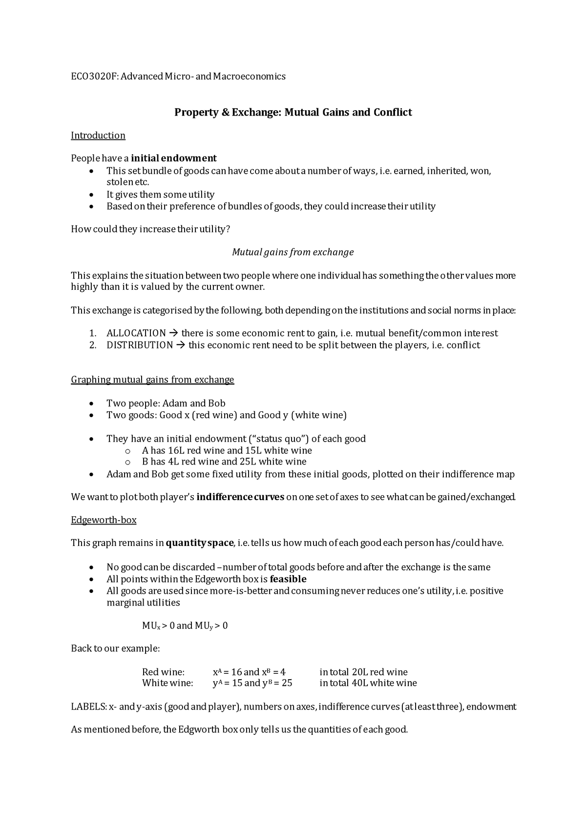 ECO3020 Test 1 (WS1) - Test 1 Workshop - ECO3020F: Advanced Micro- And ...