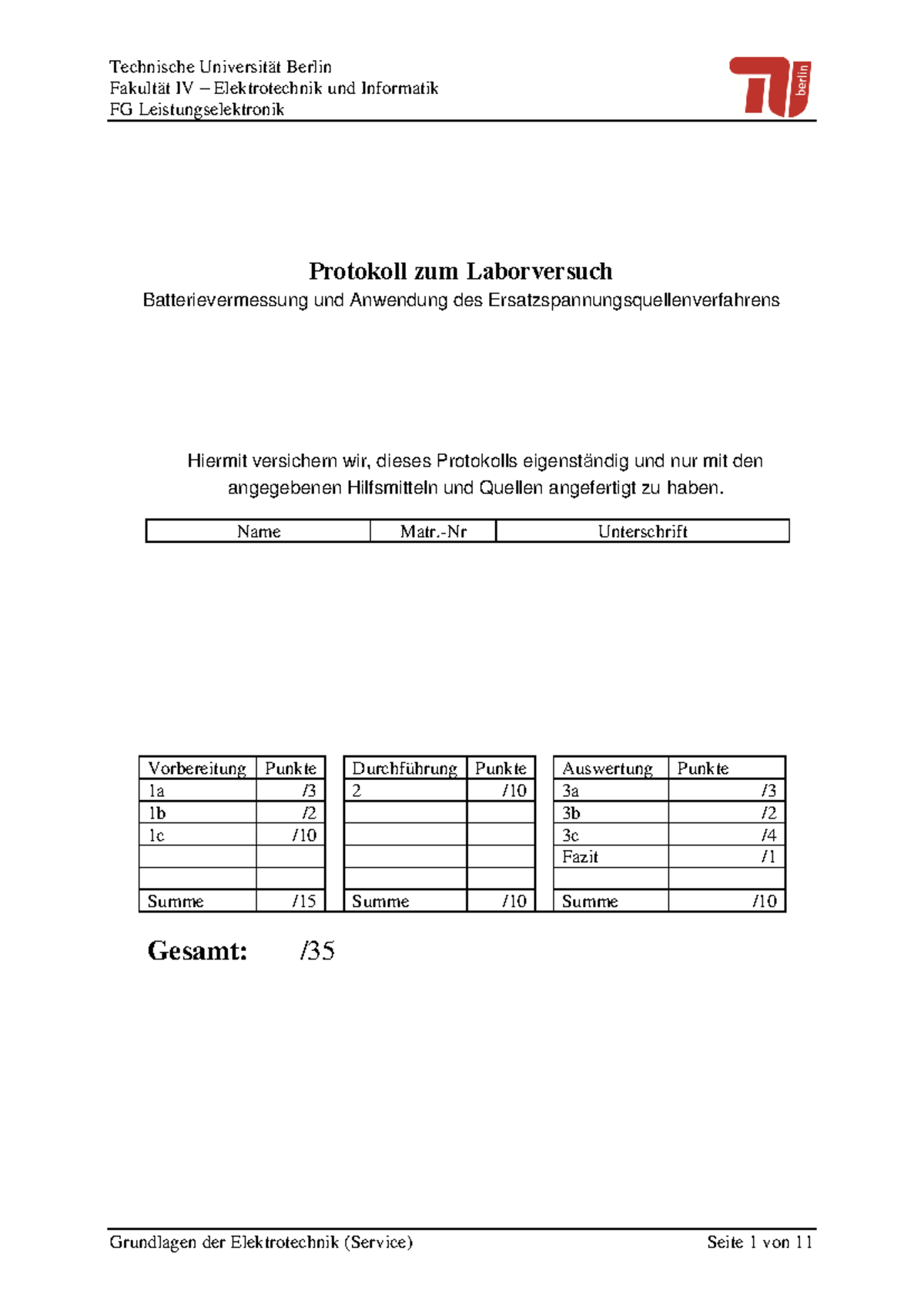 Protokoll Labor 2 mit Lösungswegen und Begründen zu allen Aufgaben ...