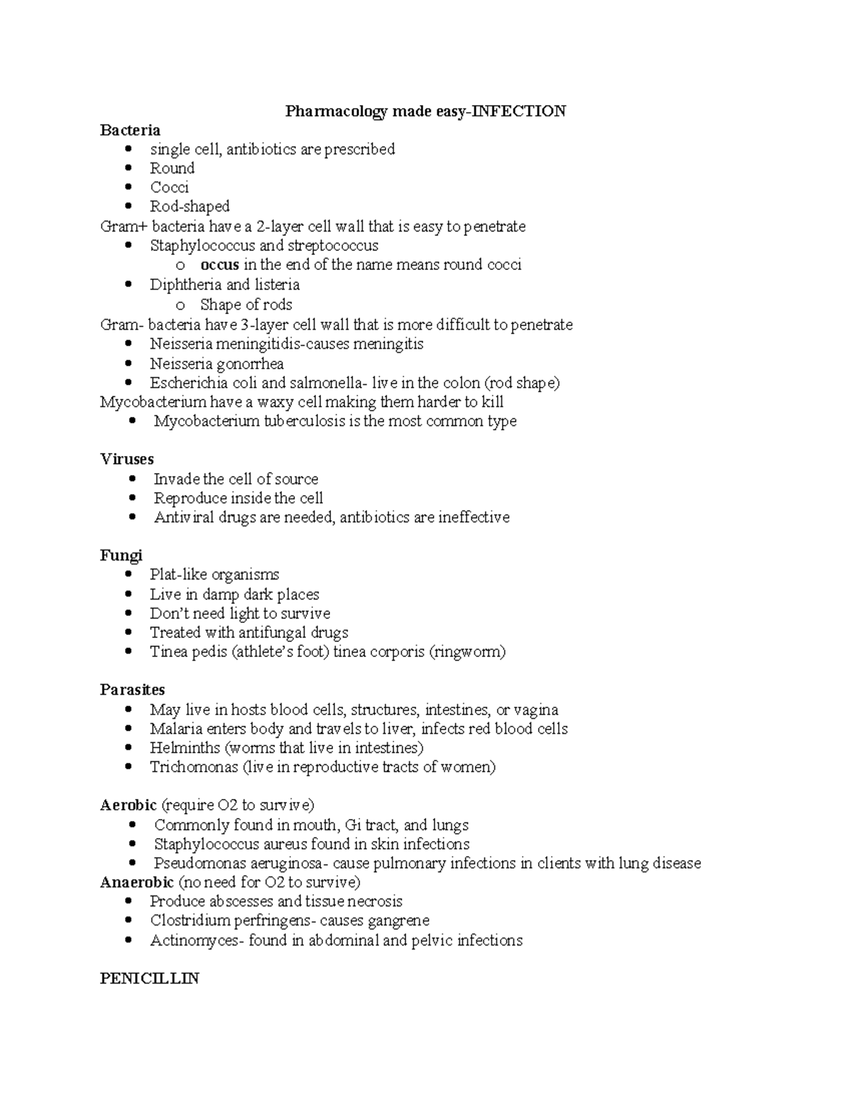 Pharmacology made easy infection Pharmacology made easyINFECTION