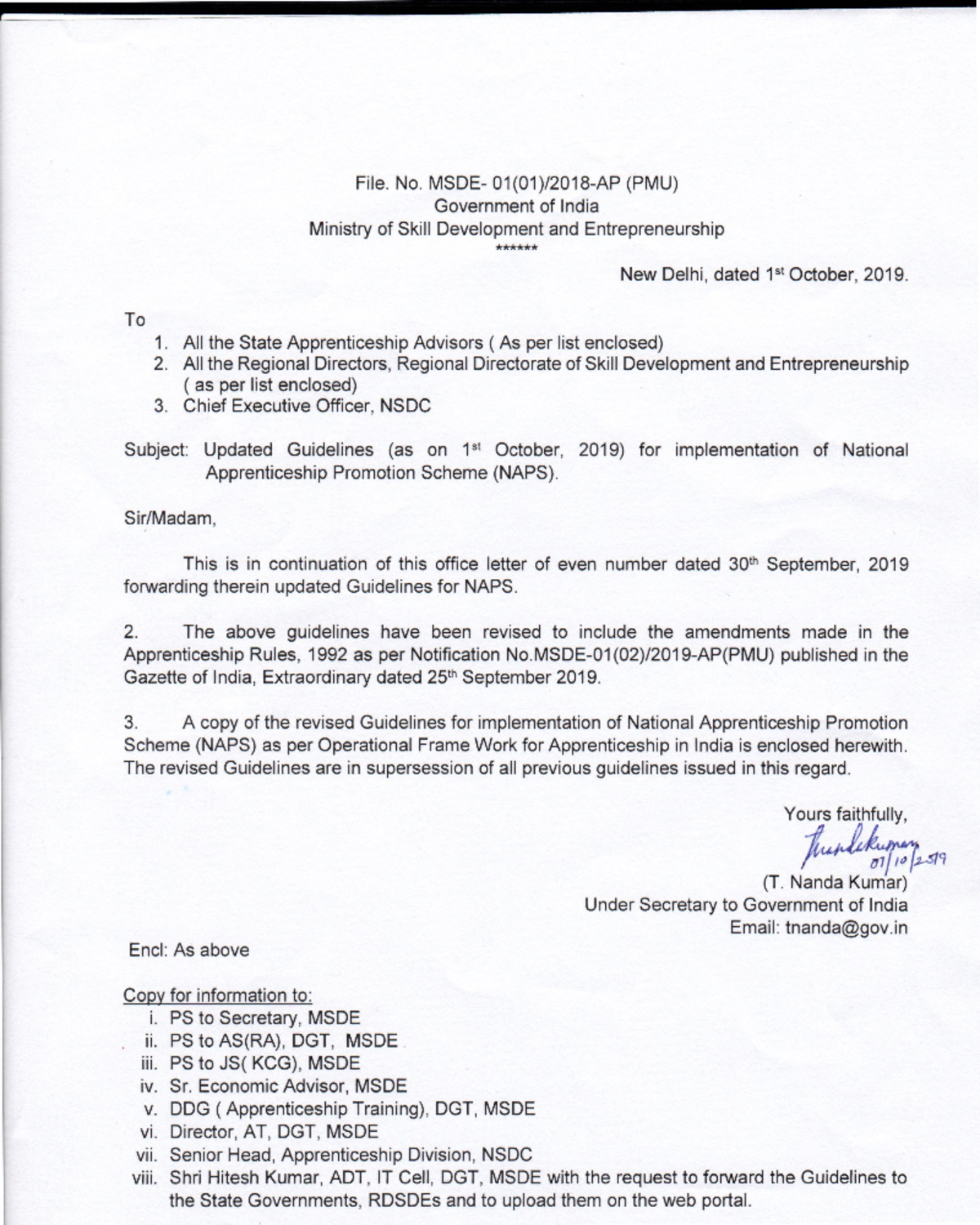 Naps-guidelines - Hujjhg - GUIDELINES FOR IMPLEMENTATION OF “NATIONAL ...