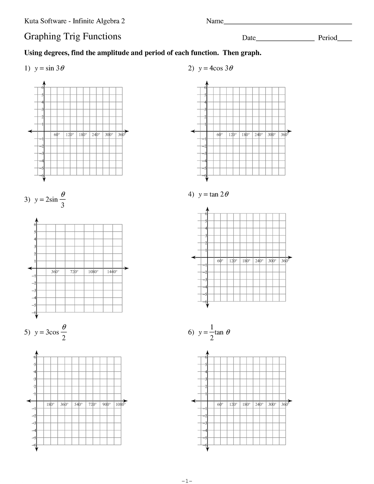 Graphing Trig Functions Z G H C Kcu Traf Ysbojfmt Wwafries Hl Ldct M Eawl