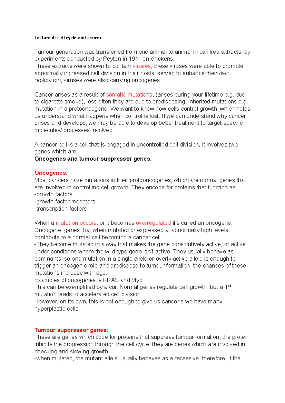 lecture-4-cell-cycle-lecture-4-cell-cycle-and-cancer-tumour