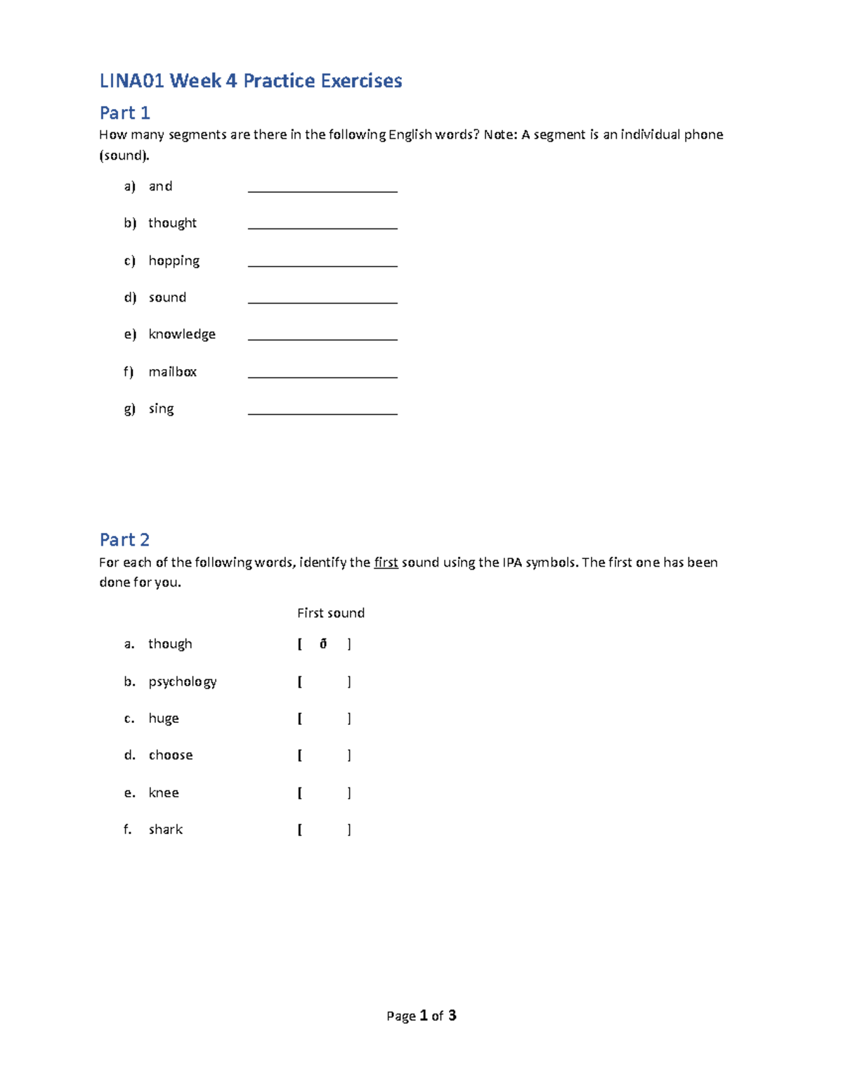 Week 4-Practice Exercises-1 - LINA01 Week 4 Practice Exercises Part 1 ...