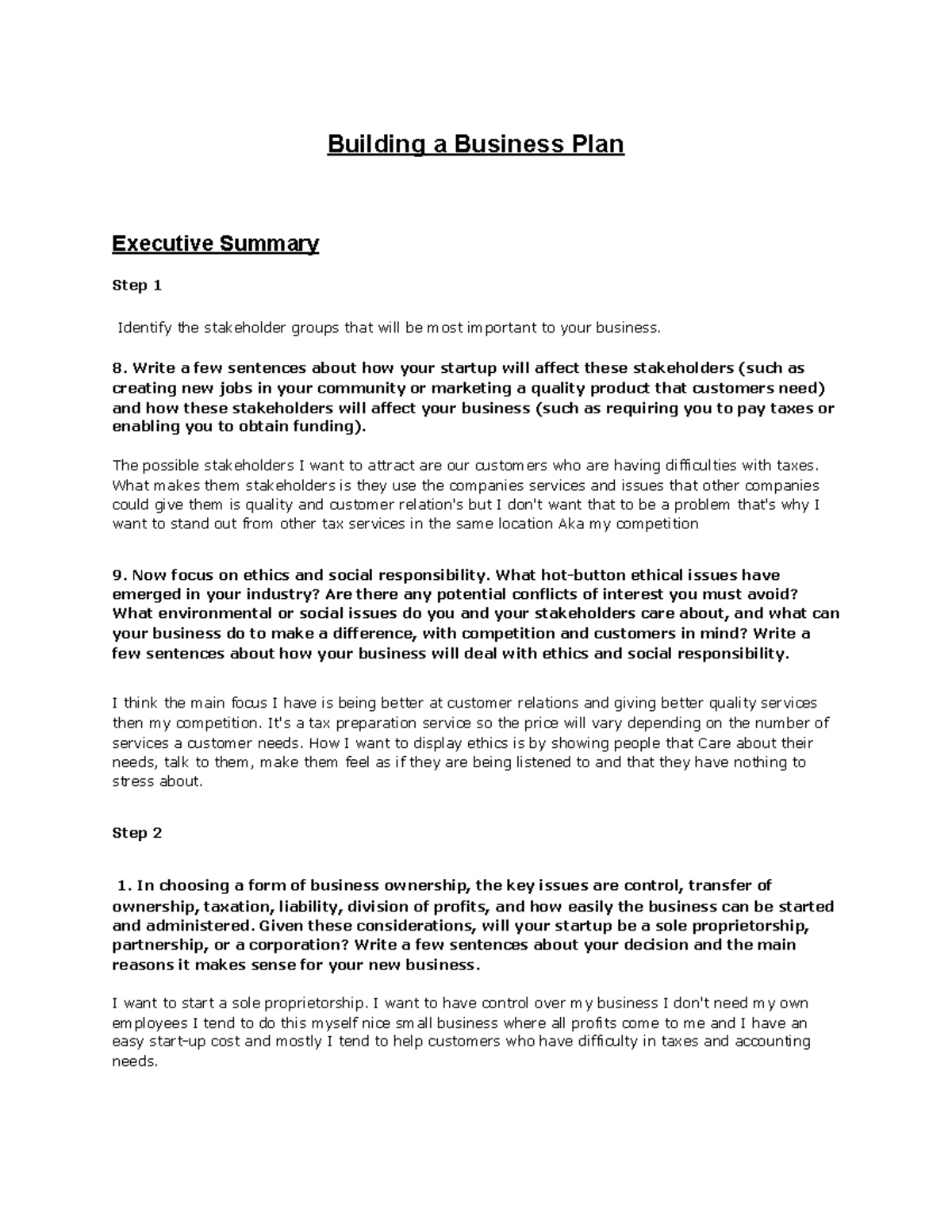 Building A Business Plan Building A Business Plan Executive Summary   Thumb 1200 1553 