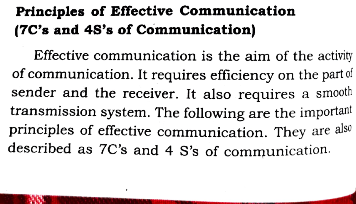 Principles of effective communication - Principles of Effective ...