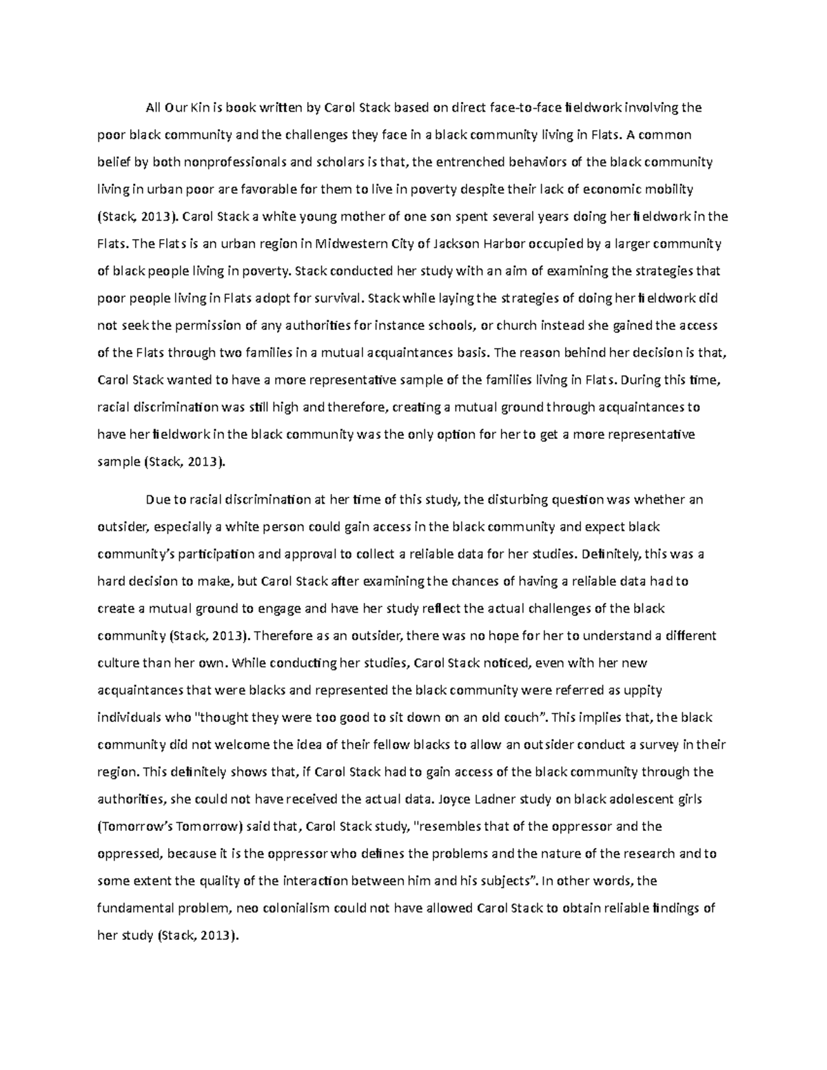 All Our Kin summary - All Our Kin - All Our Kin is book written Carol ...