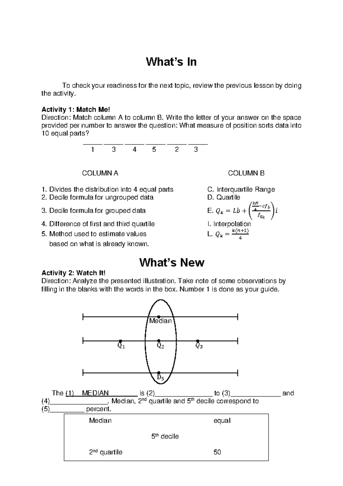 Decile-Groupe 0-Ungrouped - What’s In To check your readiness for the ...