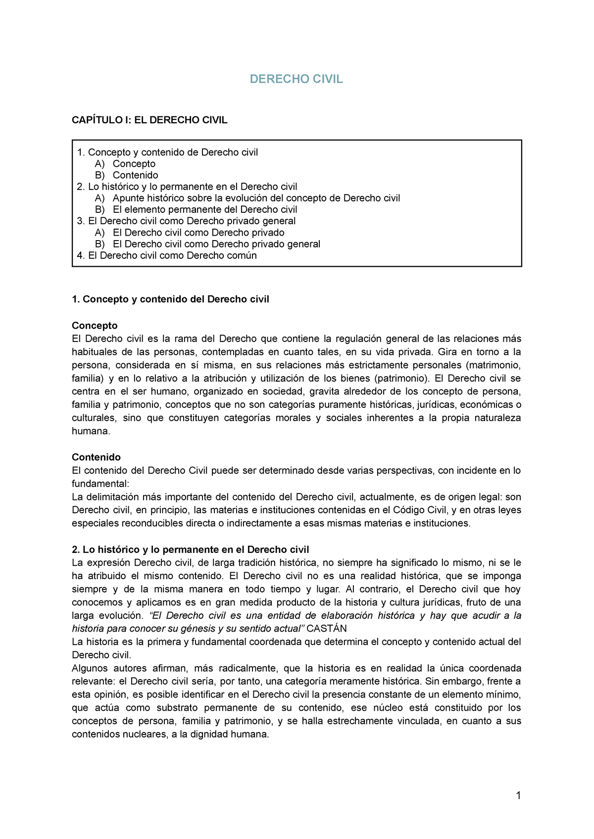 Apuntes Civil (persona Y Bienes Y Obligaciones Y Contratos) - Derecho ...