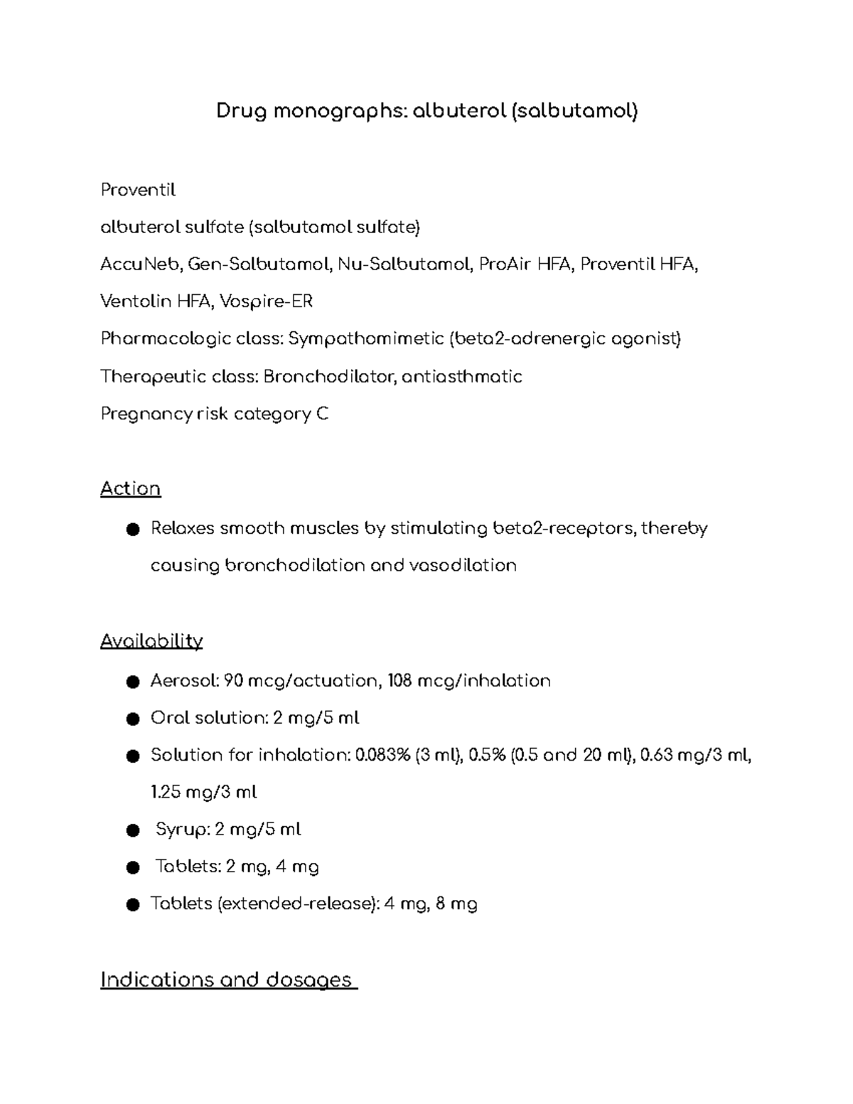 Proventil 2mg of