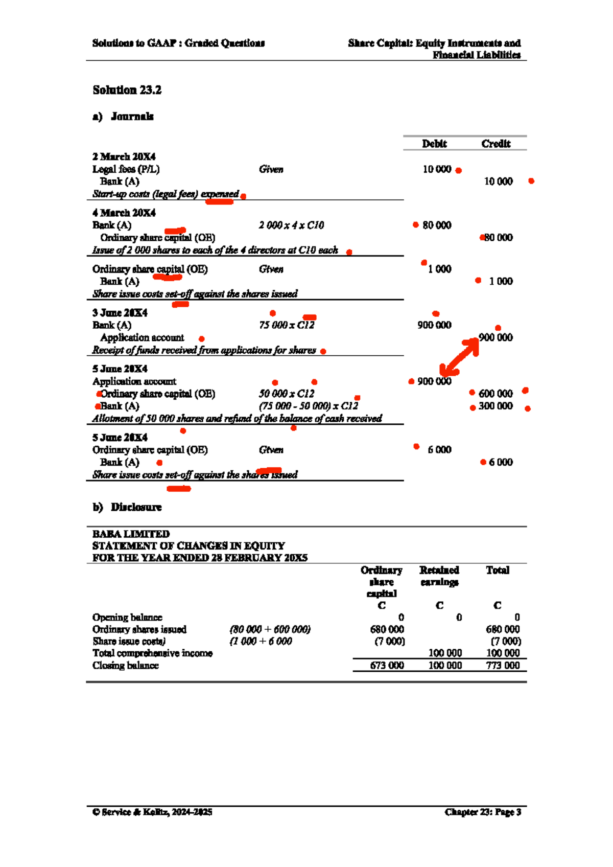 Q23.2 Solution 2024 - Alll - Solutions to GAAP : Graded Questions Share ...
