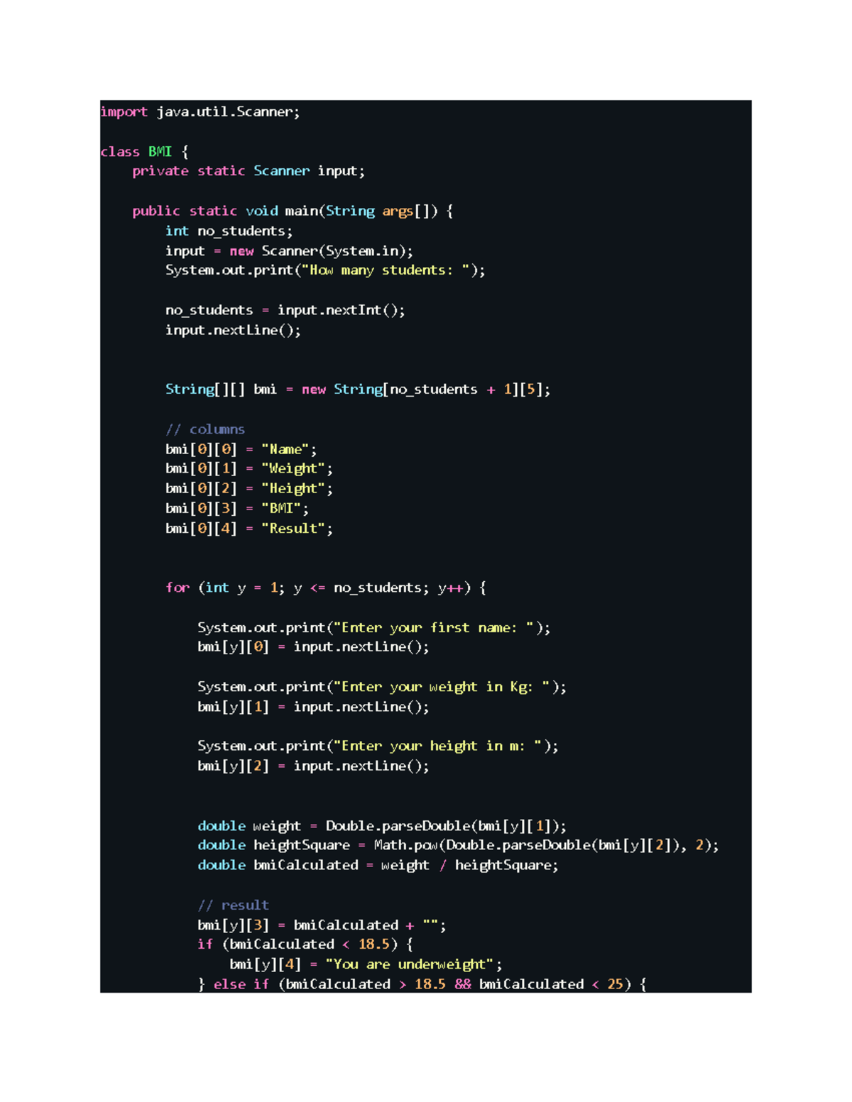 Progod - Aso a program to calculate weight - import java.util; class ...