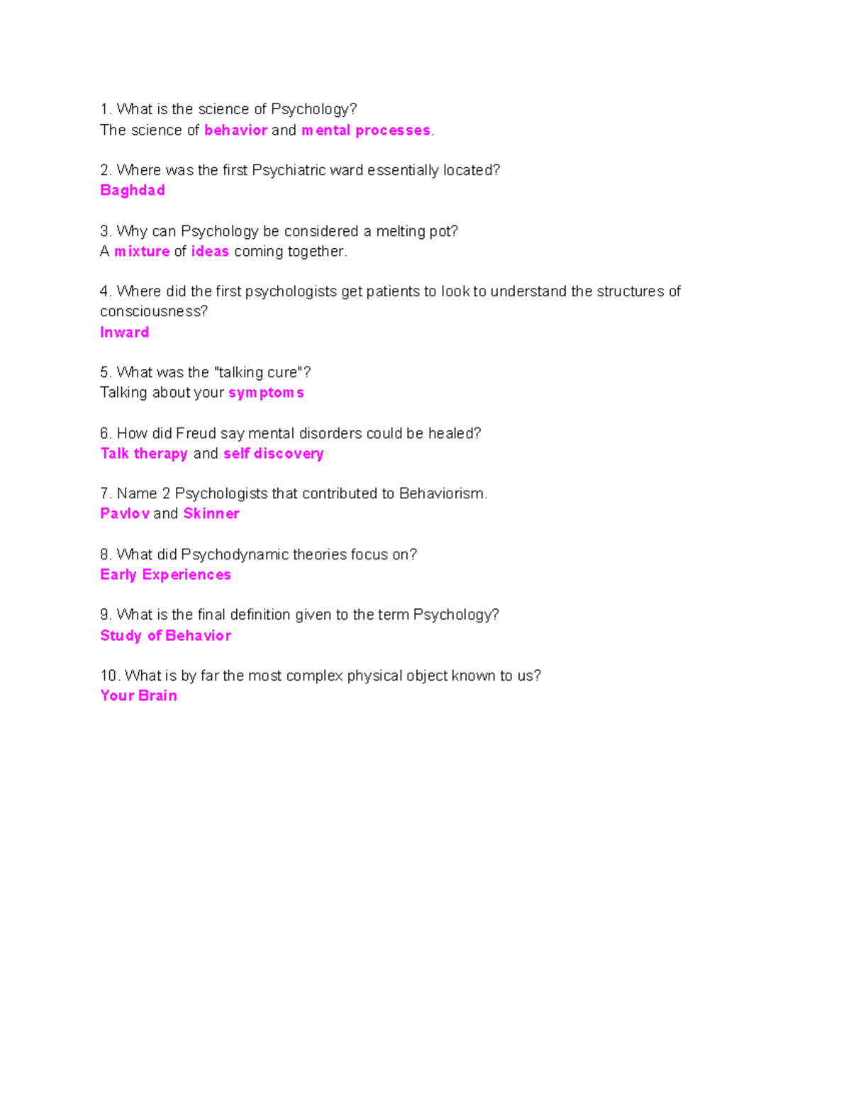 Crash Course Introduction to PsychologyMasey Young What is the