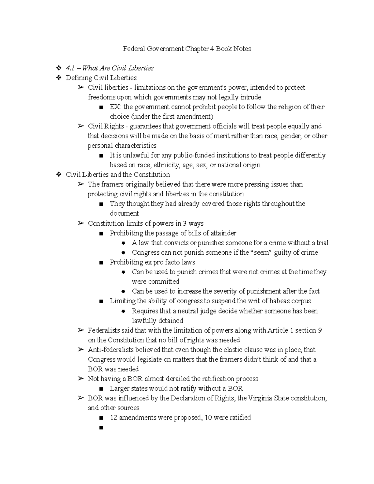 Federal Government Chapter 4 Book Notes - Baltimore Dealt with property ...