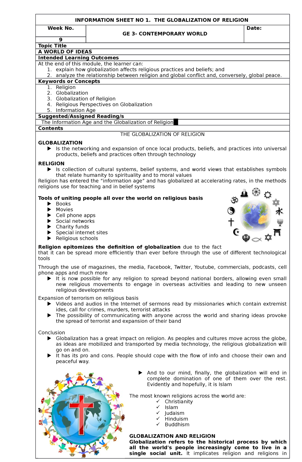 contemporary-nabnxbhjkasmnmnxjkh-information-sheet-no-1-the-globalization-of-religion-week